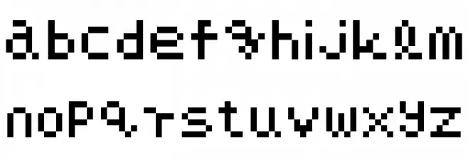 NARPASSWORD00000 Schriftart Kleinbuchstaben