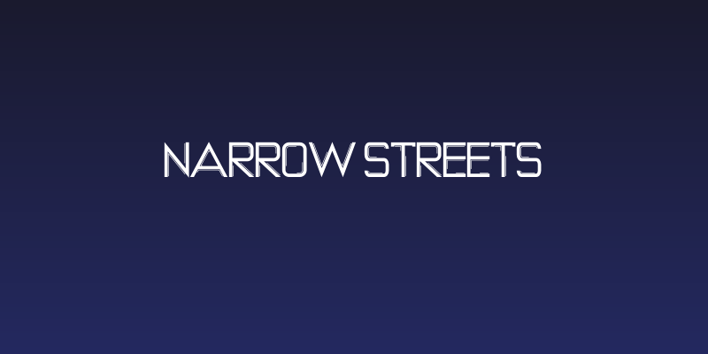 NARROW STREETS Social Header