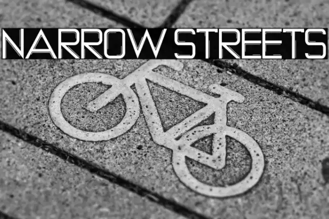 NARROW STREETS Font examples