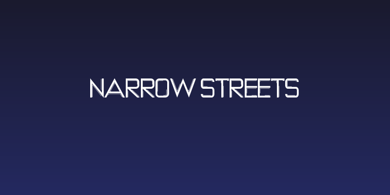 NARROW STREETS Social Header