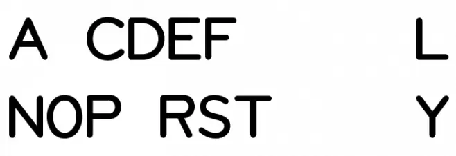 NASA CONSOLE Font Litere mari