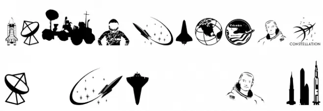 NASA Dings Font OTHER CHARS