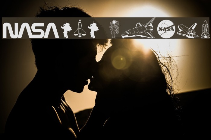 NASA Dings Font examples