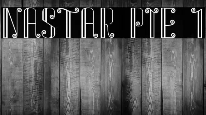 NASTAR PIE 1 Font examples