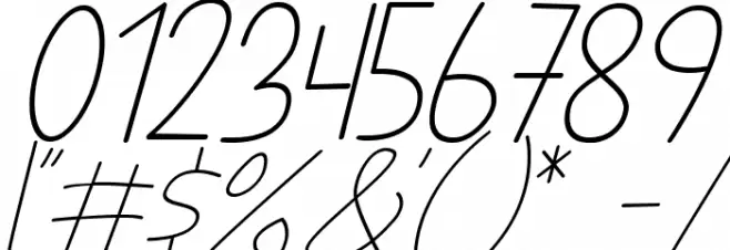 NATURE green Italic Font OTHER CHARS