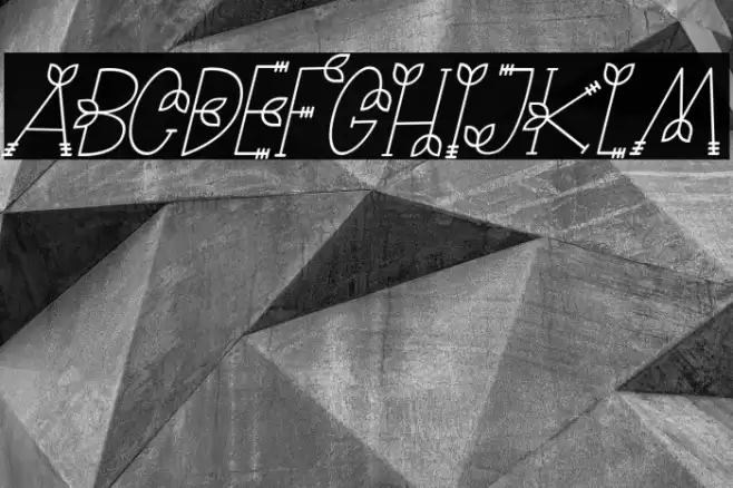 NATURE green Italic Font examples