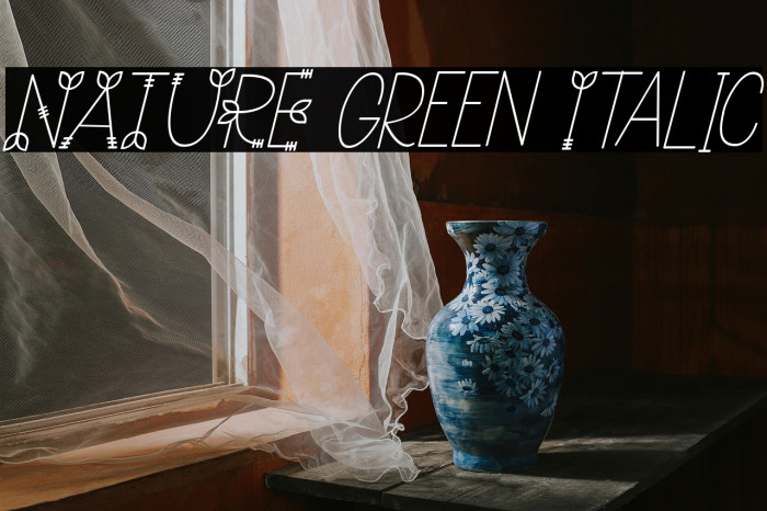 NATURE green Italic Example 1