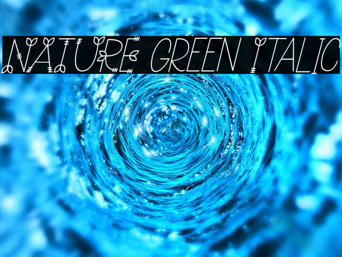 NATURE green Italic Example 2