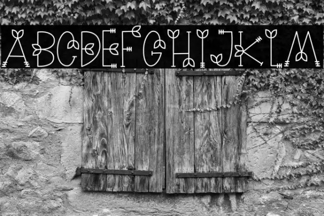 NATURE green Font examples