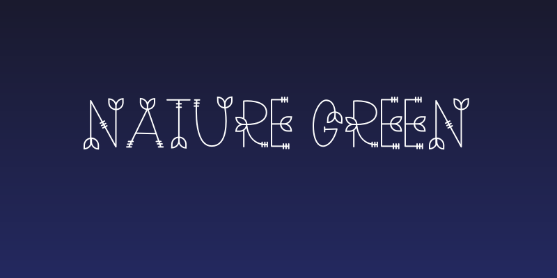 NATURE green Social Header