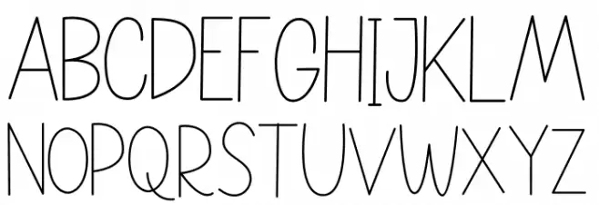 NATURE green Font LOWERCASE
