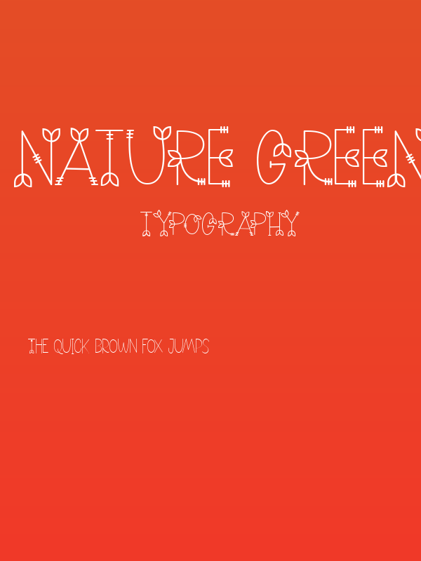 NATURE green Poster
