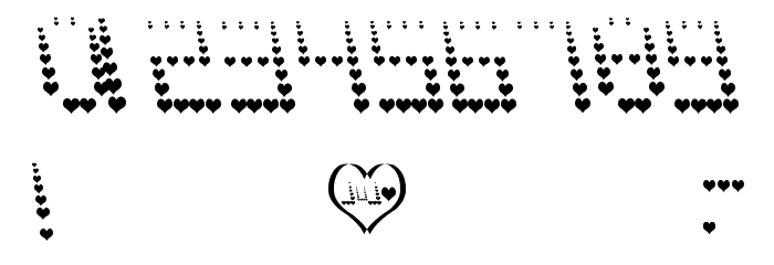NAUJOKS LOVE フォント その他の文字