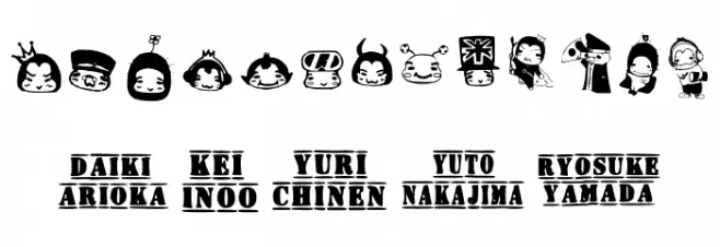Na Tobikko Regular Font Alte caractere