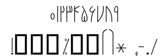 Naarenj Font OTHER CHARS