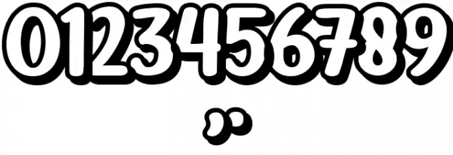 Nabana Shadow Bold Font OTHER CHARS