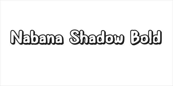 Nabana Shadow Bold Logo
