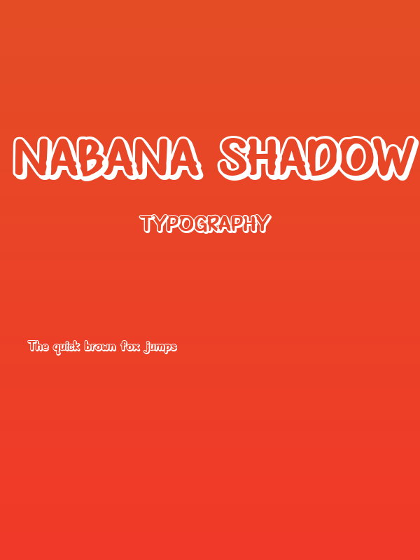 Nabana Shadow Bold Poster