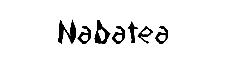Nabatea  フリーフォントのダウンロード