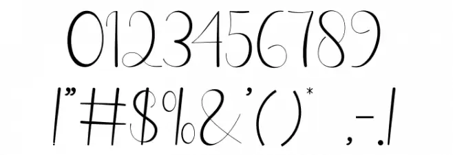 Nabilla Kalya Font OTHER CHARS