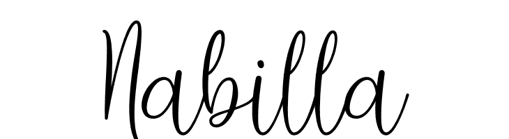 Nabilla  免费字体下载