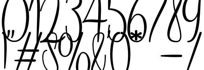 Nabilla Font OTHER CHARS