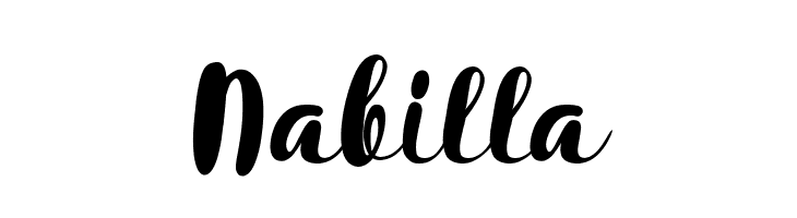 Nabilla  font caratteri gratis