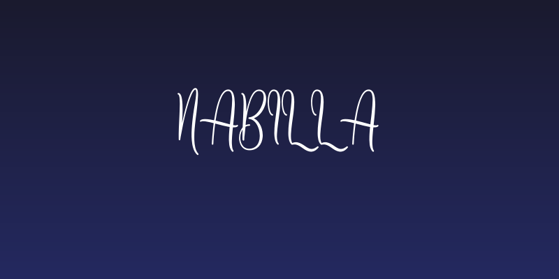 Nabilla Social Header