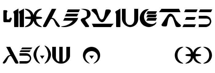 Naboo_Futhork Font LOWERCASE
