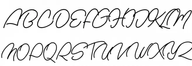 Nachel Victoria Font UPPERCASE