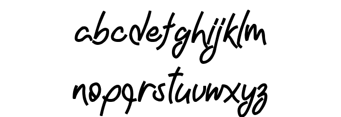 Nachel Victoria Font LOWERCASE