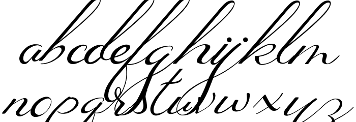 Nachelle Font LOWERCASE