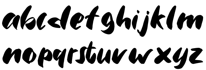 Nachi Font LOWERCASE
