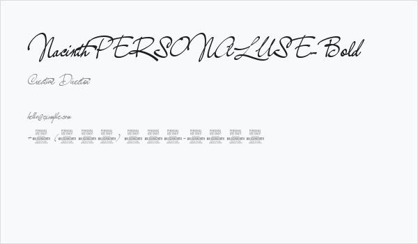 NacinthPERSONALUSE-Bold Business Card