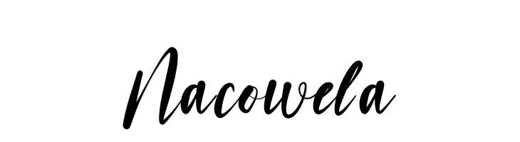 Nacowela  免费字体下载
