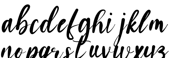 Nacowela Font LOWERCASE