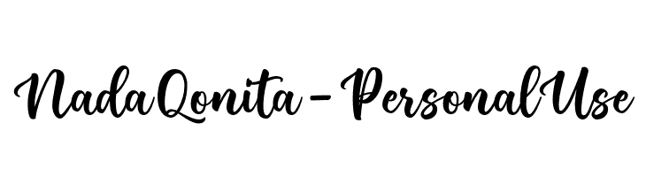 Nada Qonita - Personal Use  Frei Schriftart Herunterladen