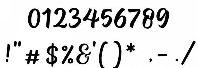 Nada Qonita - Personal Use Font OTHER CHARS