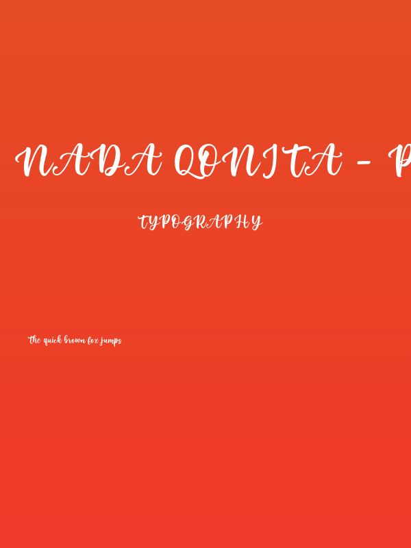 Nada Qonita - Personal Use Poster