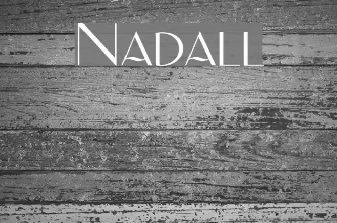 Nadall Font examples