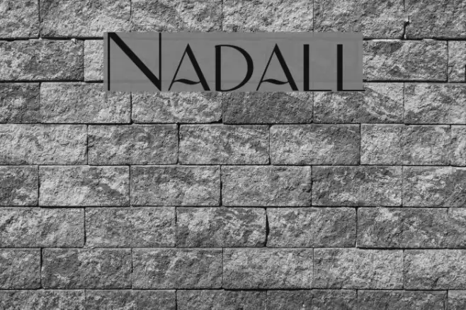 Nadall Font examples