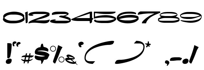 Nadejda Bold Font OTHER CHARS