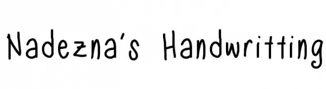 Nadezna's Handwritting  Fuentes Gratis Descargar