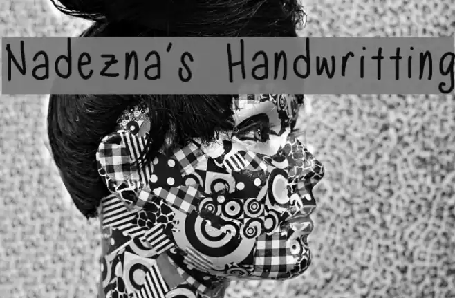 Nadezna's Handwritting Font examples