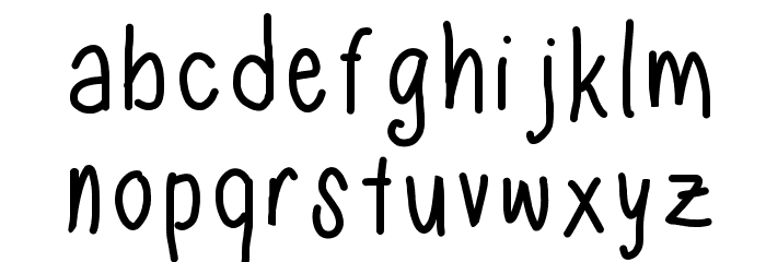 Nadezna's Handwritting Font LOWERCASE