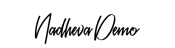 Nadheva Demo  Frei Schriftart Herunterladen