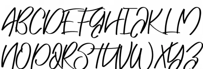 Nadheva Demo Schriftart Groß