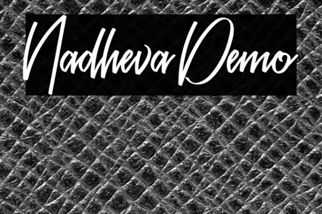 Nadheva Demo Font examples