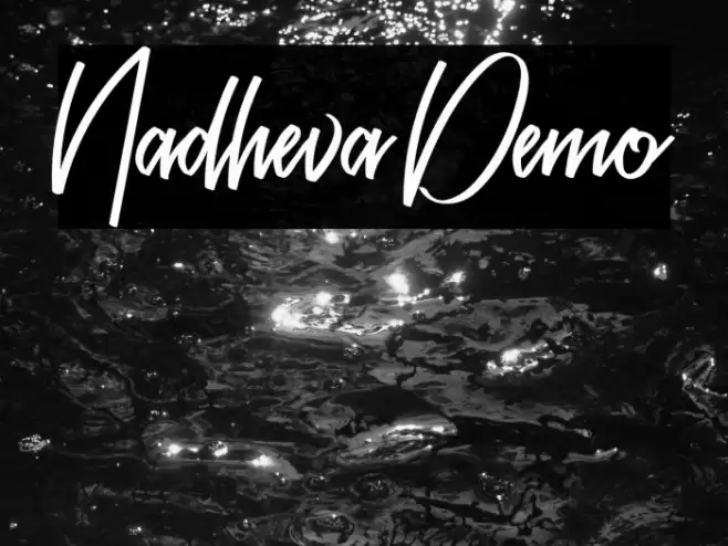 Nadheva Demo Font examples