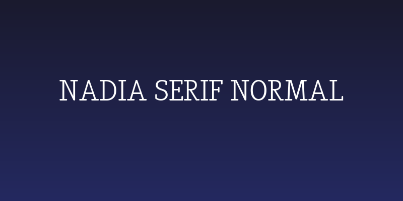 Nadia Serif Normal Social Header